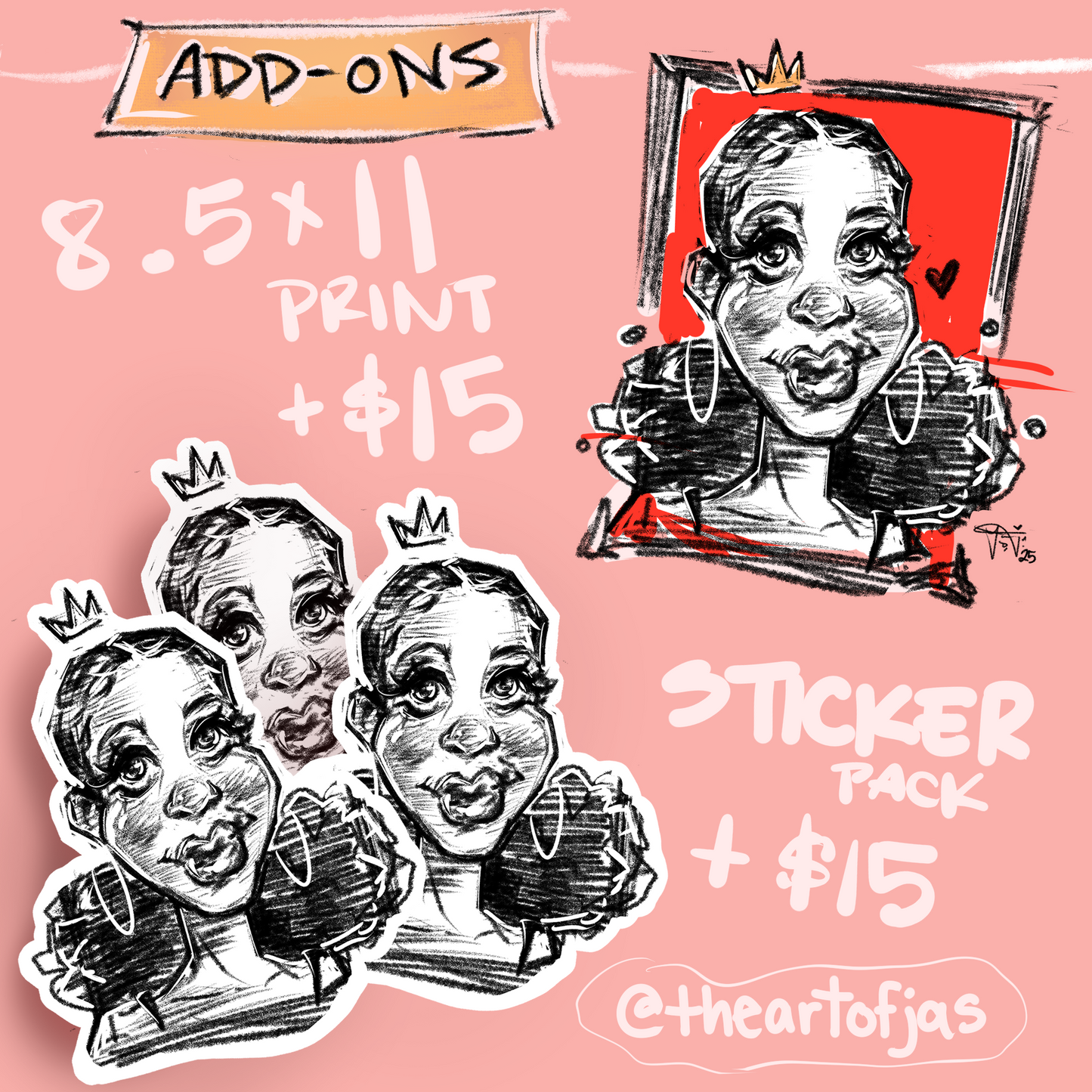 $20 Digital Caricatures (SOLD OUT)