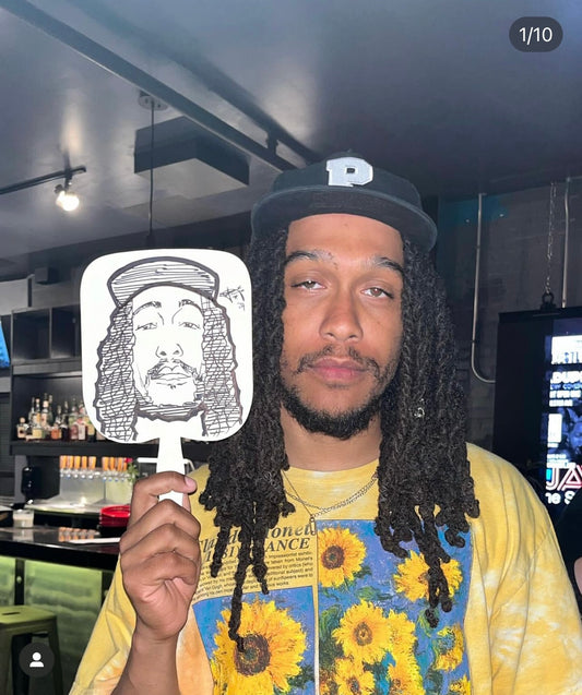 Custom Caricature Fan